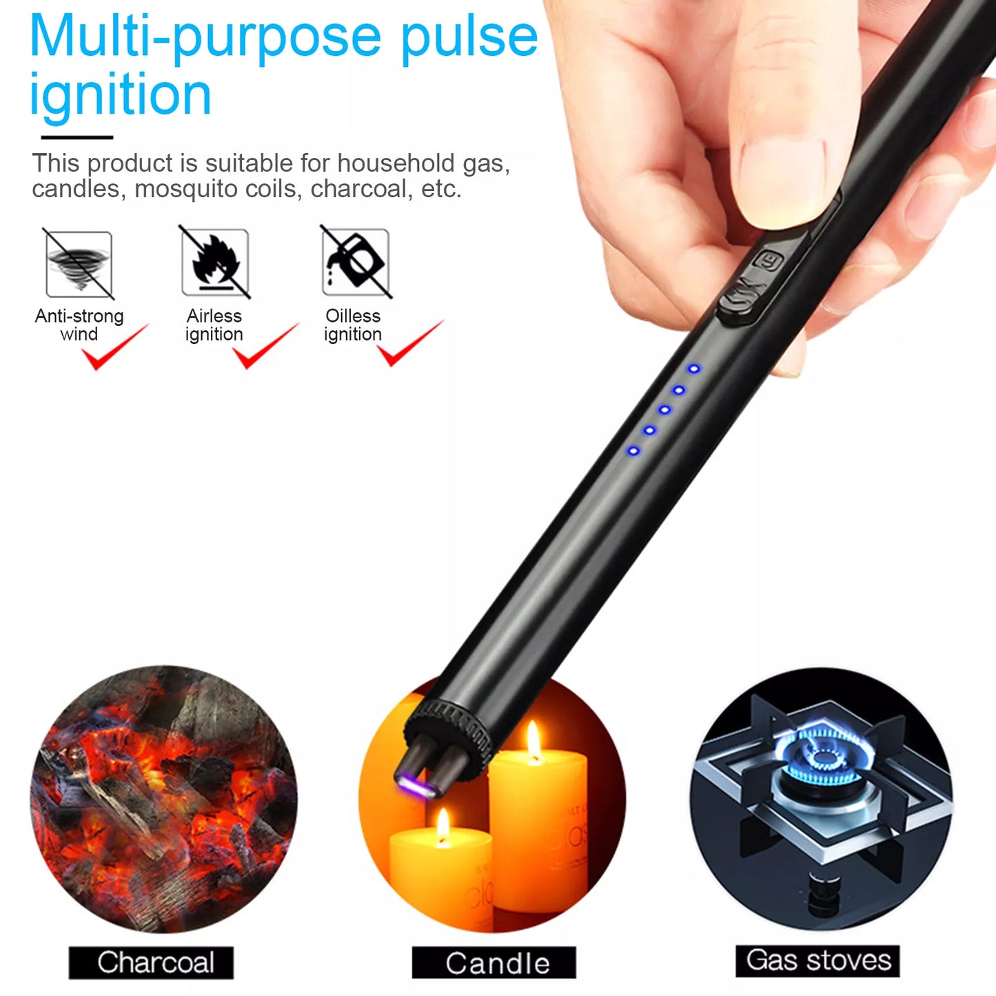 No Flame Electric Plasma Arc Lighter