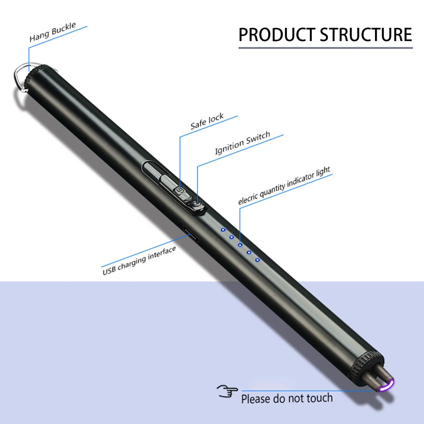 No Flame Electric Plasma Arc Lighter